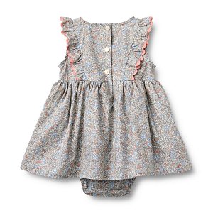 Платье-боди с оборками Wheat, васильковое торнадо